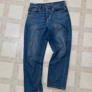American Eagle 90s Boyfriend Medium Wash Straight Leg Denim 12 Long